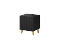 Cama Meble öökapp PAFOS bedside table 2tk 45x40x51cm matte must