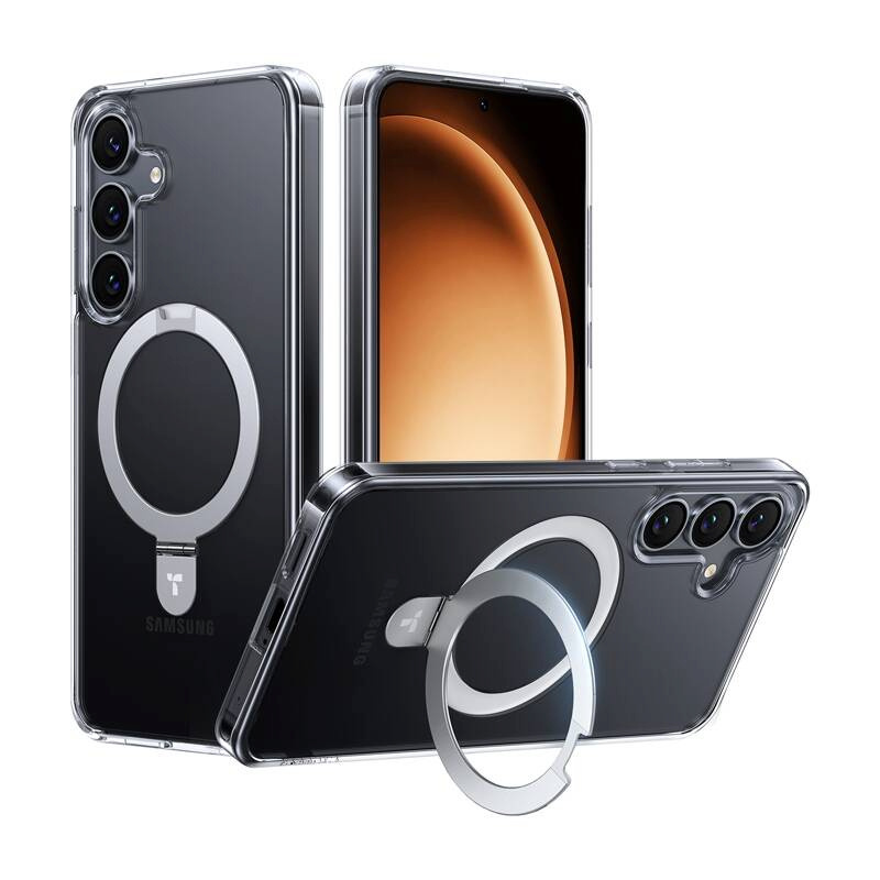 Torras kaitsekest Ostand Series phone case for Samsung S25 (transparent)