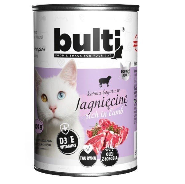 Bult kassitoit BULTI Rich in Lamb, 400g