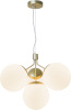 Nordlux rippvalgusti Ivona 4-piece Pendant Lamp Brass, valge