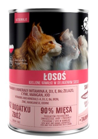 Petrepublic kassitoit PET REPUBLIC Sterile Salmon - Wet Cat Food- 400g