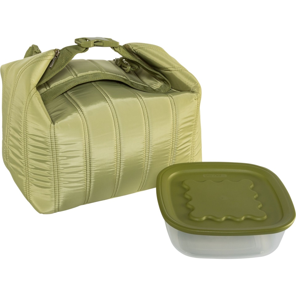 Guzzini termokott Small Thermal Bag and Airtight Container Set Avocado Green, roheline