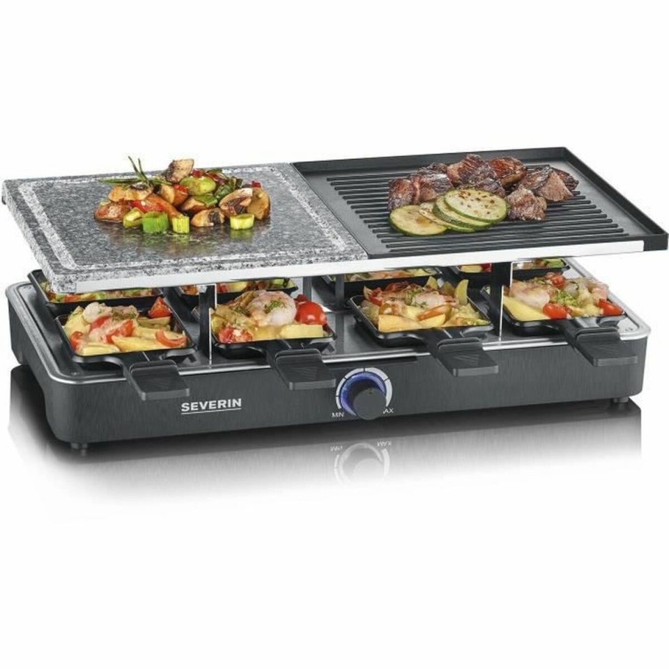 Severin grill kiviplaadiga RG2376 Raclette Grill with Stone Plate and Grill Plate, must