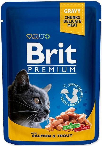 Brit kassitoit Premium Cat Salmon & Trout, 100g