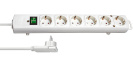 Brennenstuhl pikendusjuhe Steckdosenl. Comfort-Line 6x 2m Flachst. we