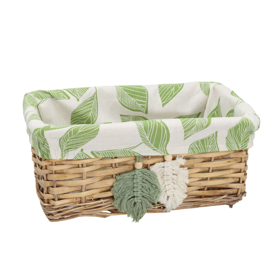 H4Y korv Willi Miro, 33x21x14cm, pruun/roheline