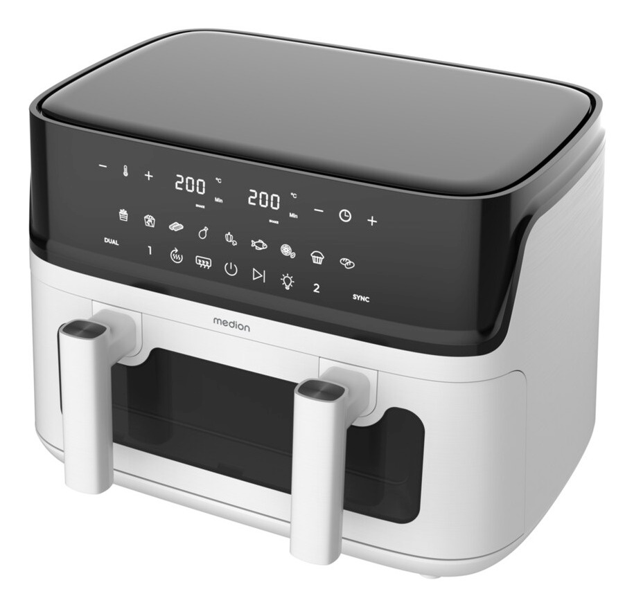 Medion fritüür Medion MD100057 Air Fryer Flex M bk/wh