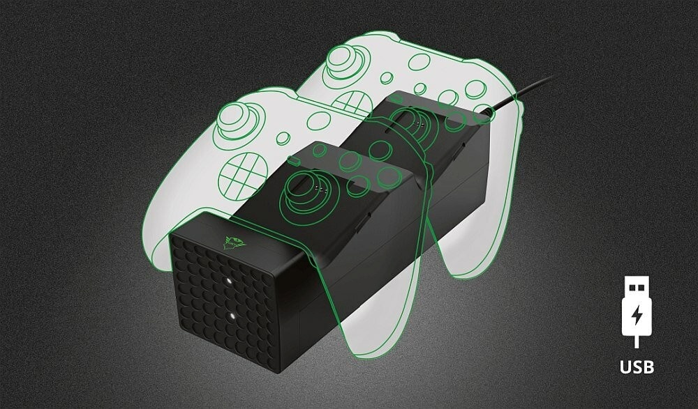Trust GXT250 Duo charging doc k for Xbox series X S