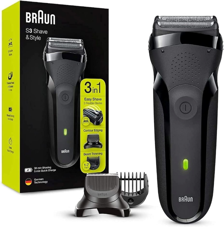 Braun pardel Series 3 Shave & Style 300 BT, must