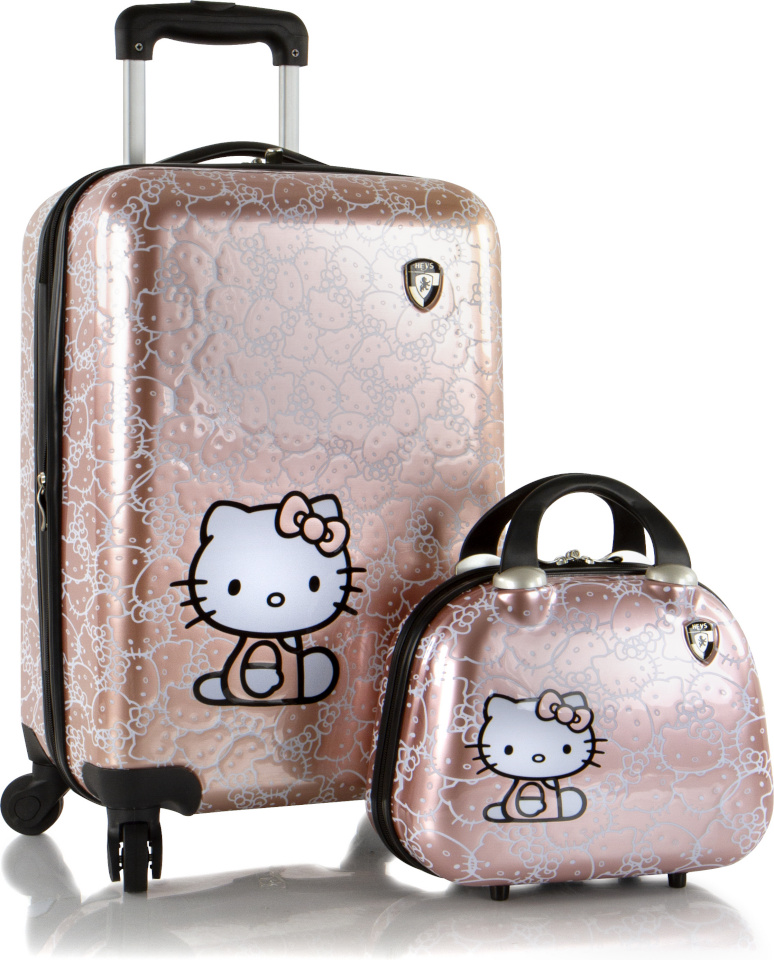 Heys laste kohver Hello Kitty matkalaukkusetti, Rose Gold