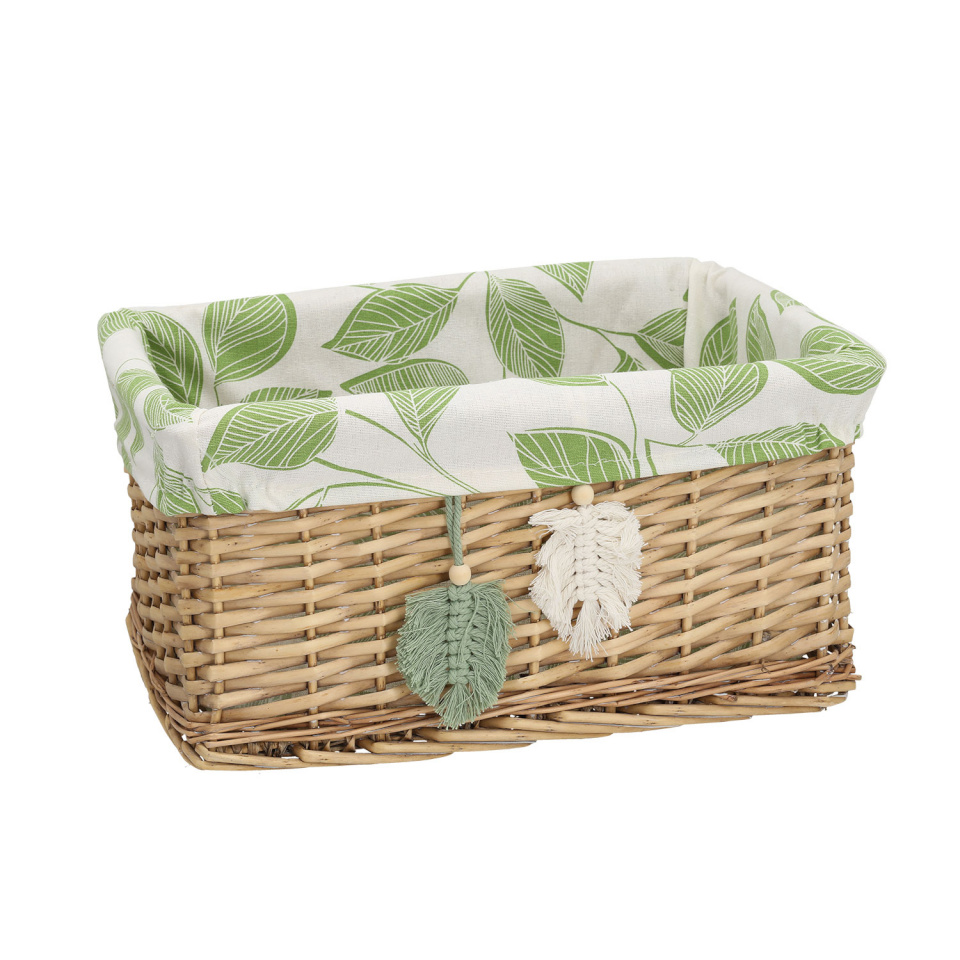 H4Y korv Willi Miro, 40x27x20cm, pruun/roheline