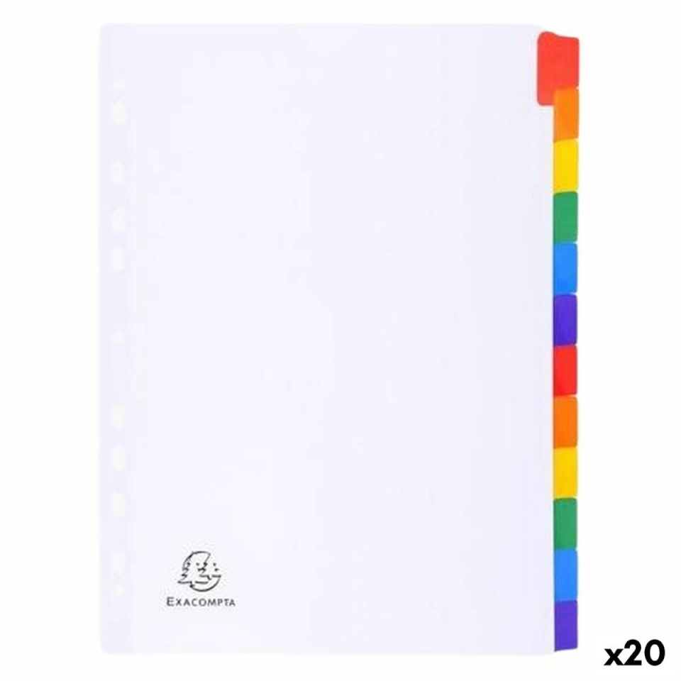 Exacompta Eraldajad valge A4 20tk