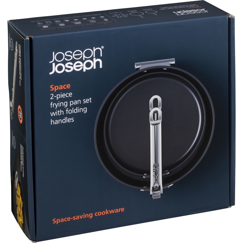 Joseph Joseph Space Fold.Handle Cera.N/S 2pc sinine Frying Pan Set