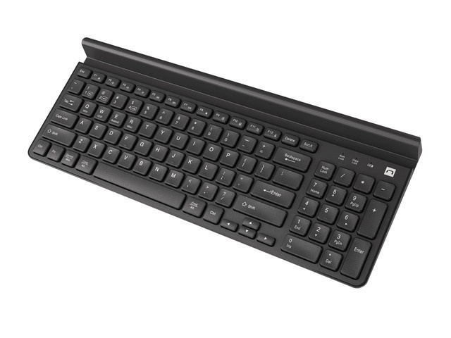 Natec klaviatuur Keyboard Felimare US Bluetooth + 2.4GHz Slim, phone/tablet holder must