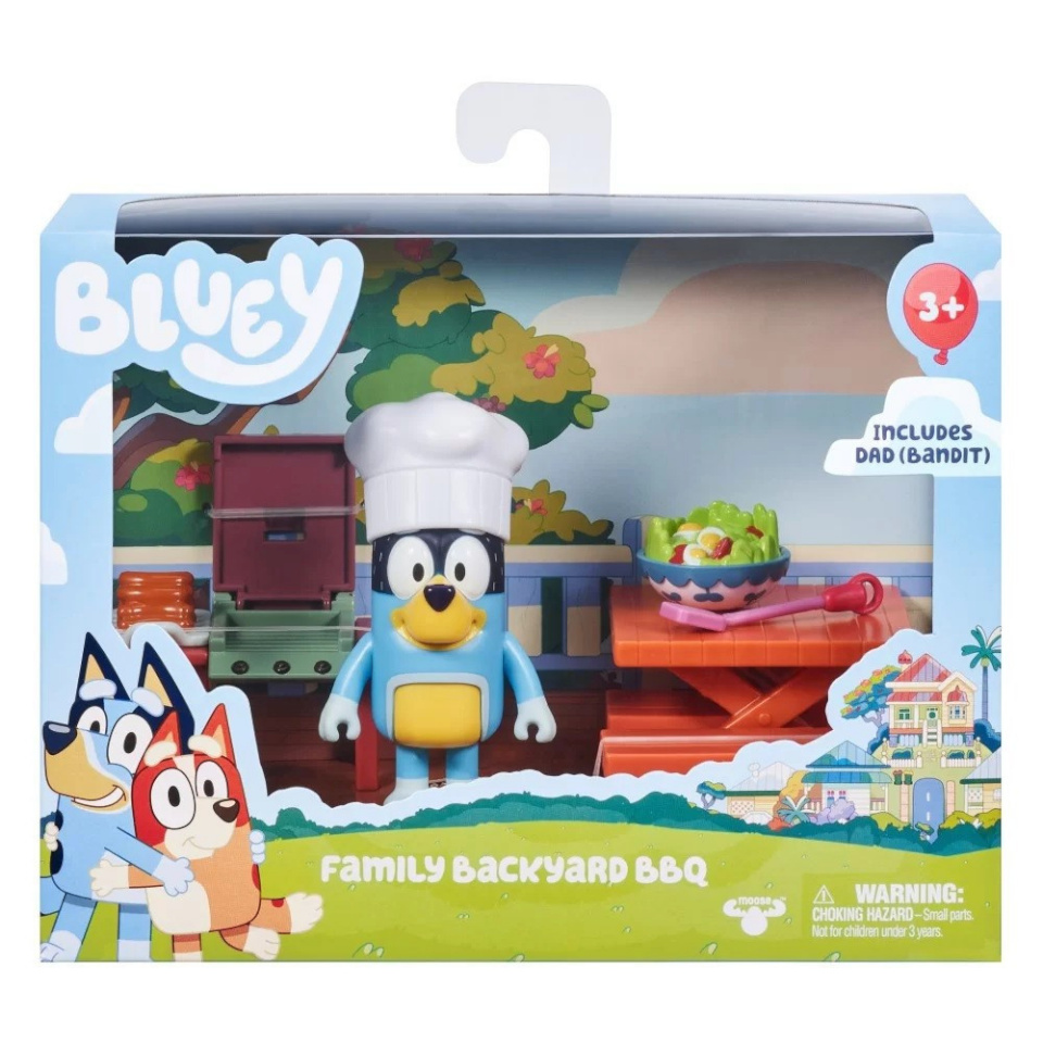 Tm Toys mängukomplekt Bluey Family Backyard BBQ BLU13030