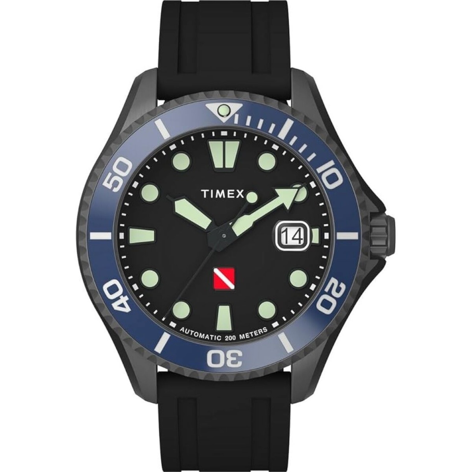 Timex meeste kell DEEP WATER TIBURON AUTOMATIC must (Ø 44 mm)