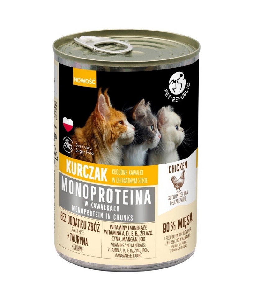 Petrepublic kassitoit PET REPUBLIC Monoprotein Chicken in Sauce - Wet Cat Food- 400g