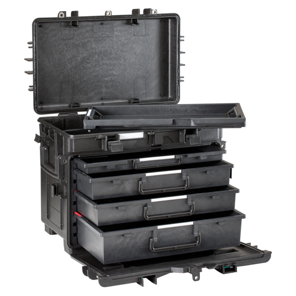 Explorer Cases kohver 5140 Trolley Black with Empty Drawers