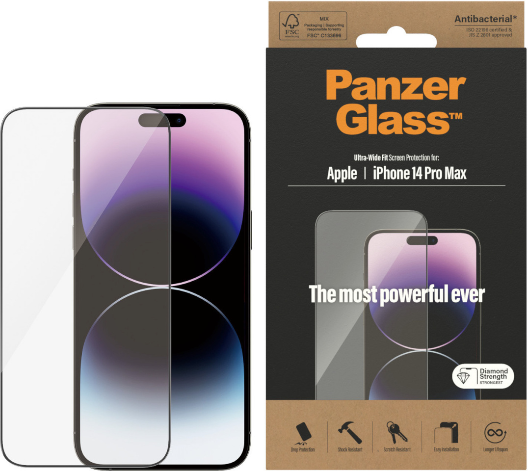 Panzerglass iPhone 2022 6.7 Pro Max UWF AB, Sample