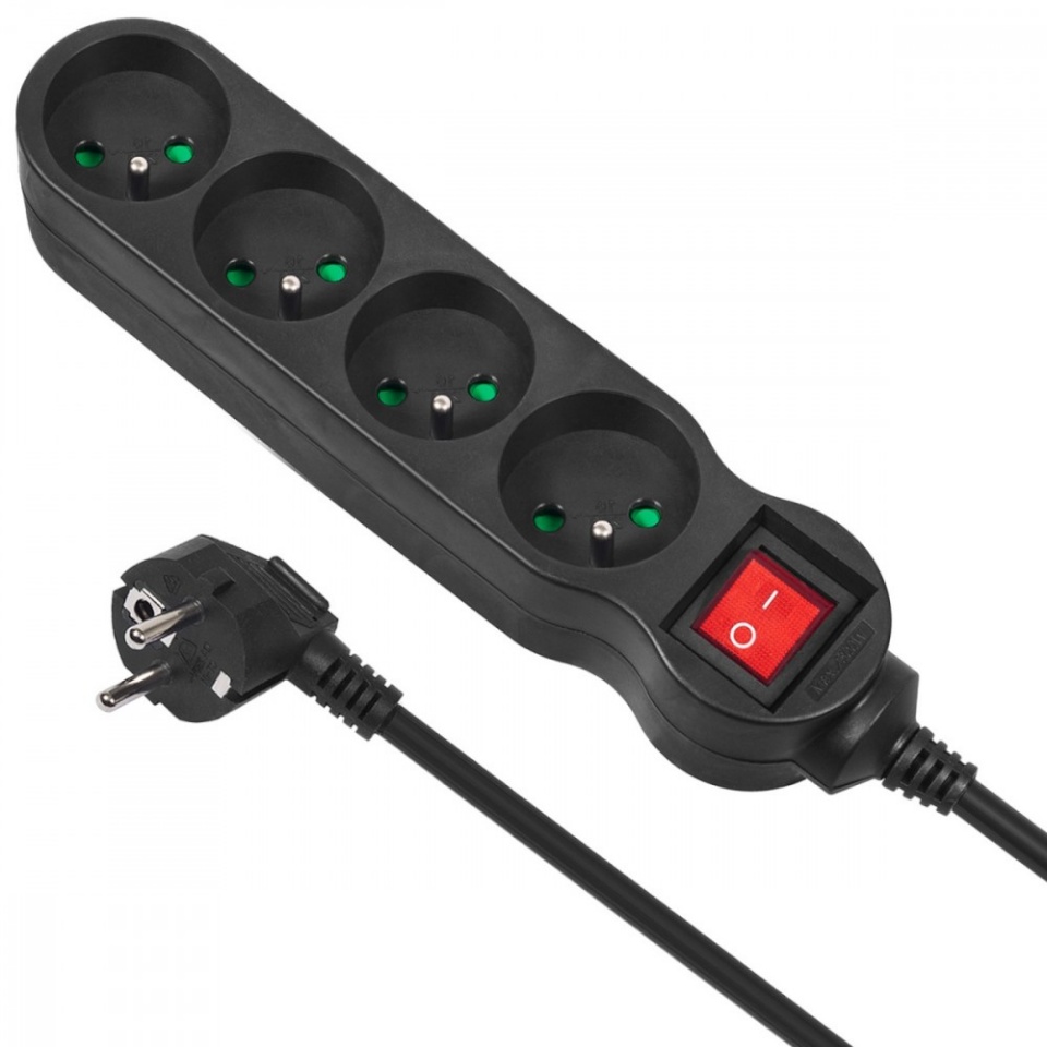Maclean pikendusjuhe Power strip 2m MCE182 2300W must
