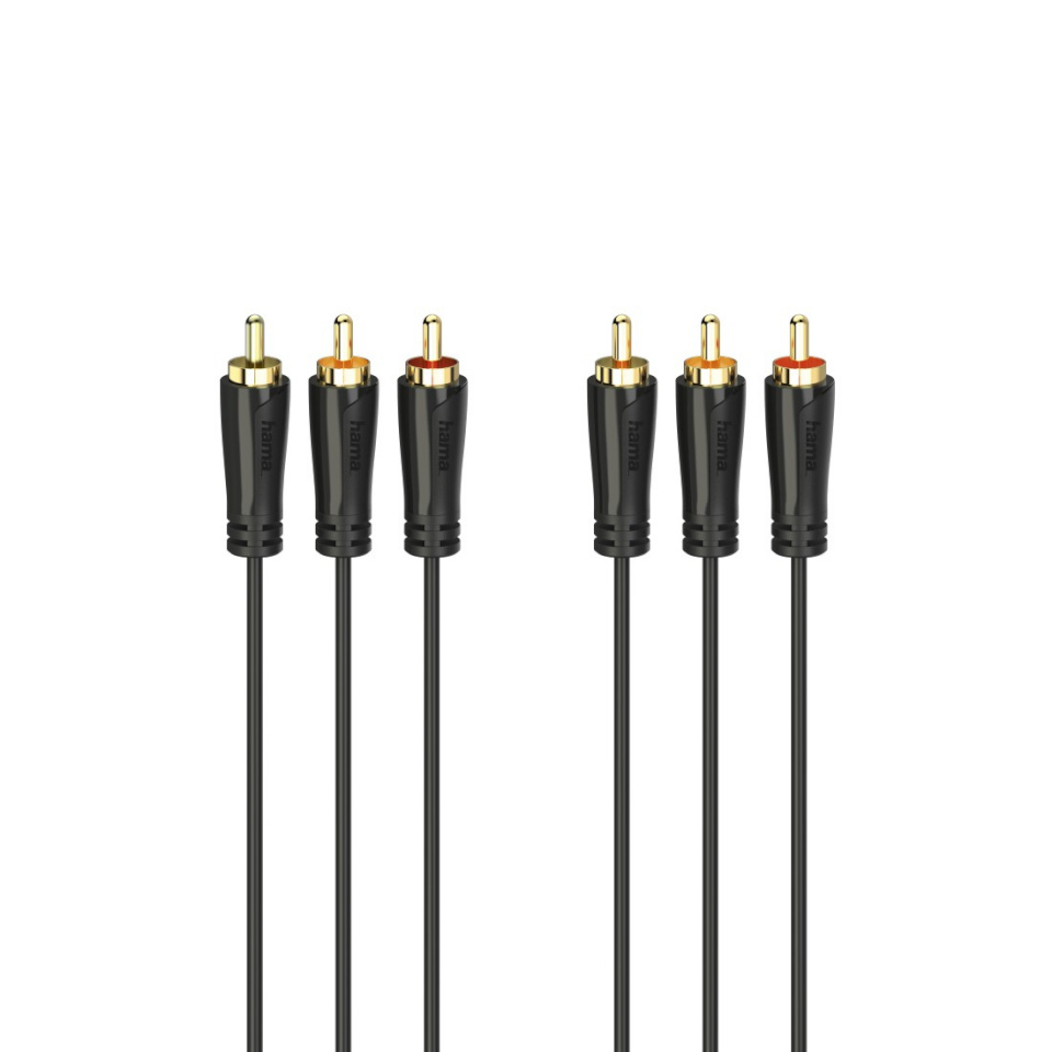 Hama kaabel 3RCA -3RCA gold-plated 1,5m