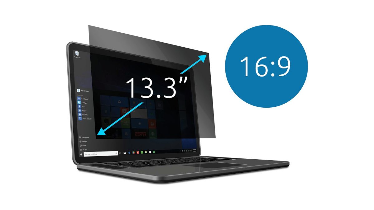 Kensington privaatsuskile Privacy Filter 2 Way Removable for laptops 15.6'' 16:10