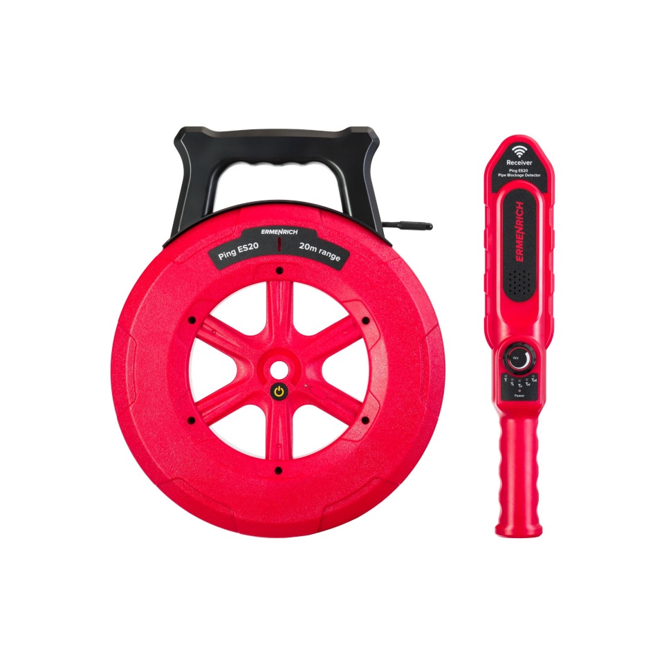 Ermenrich mõõtevahend Ping ES20 Wandrohr-Verstopfungsdetektor