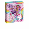 Cartoon Laste meigikomplekt Unicorn Love Bi pulgakomm (9tk)