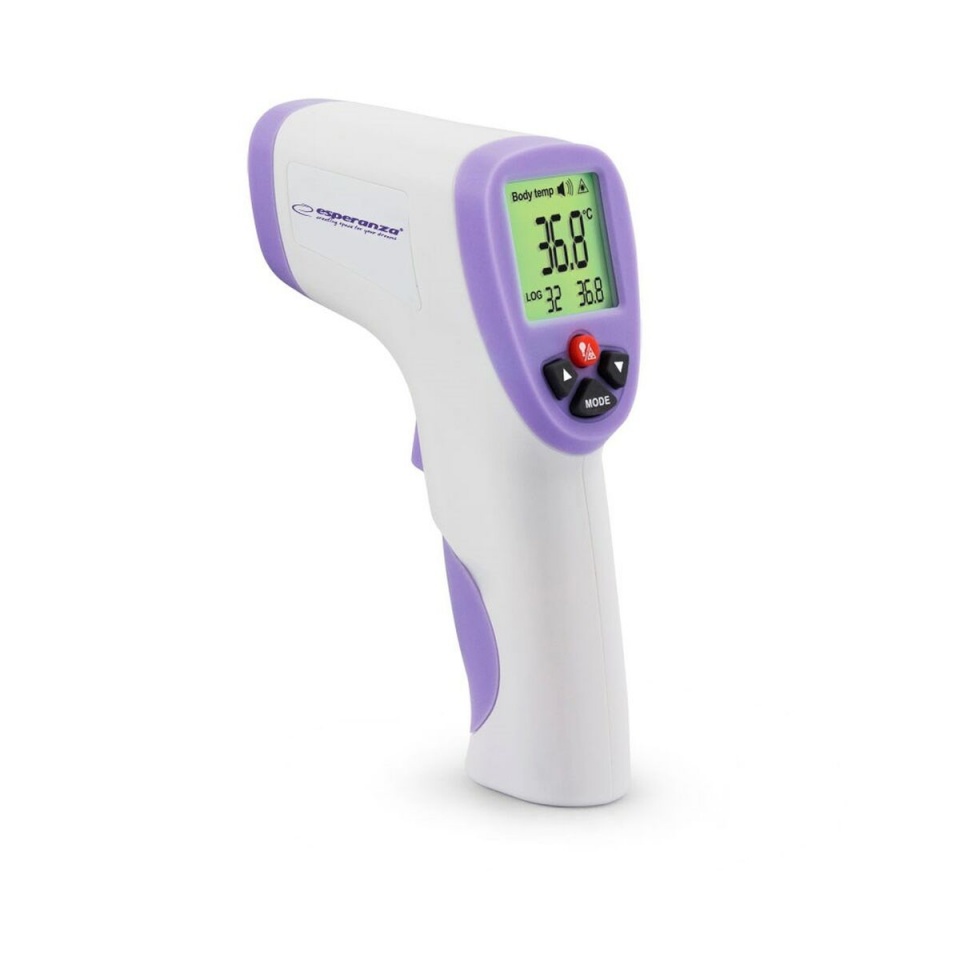 Esperanza termomeeter ECT002 Multifunctional Non-Contact IR Thermometer, lilla/valge