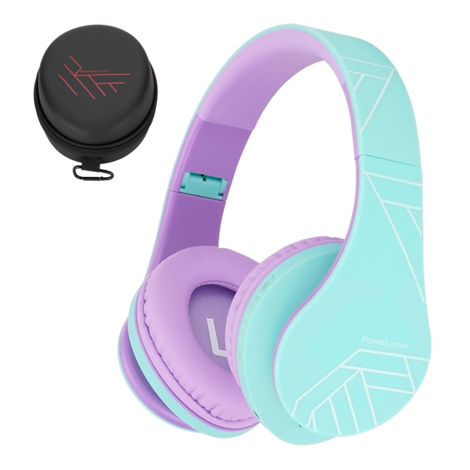 PowerLocus juhtmeta kõrvaklapid P2 Kids Headphones turquoise/lilla