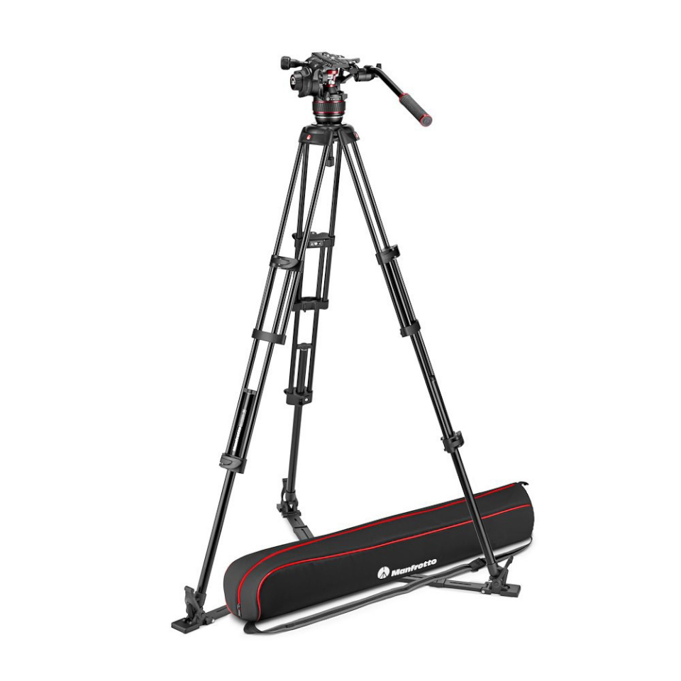 Manfrotto Nitrotech 608 fluidpeaga statiiv + alumiiniumist videoalus maanduskinnitusega