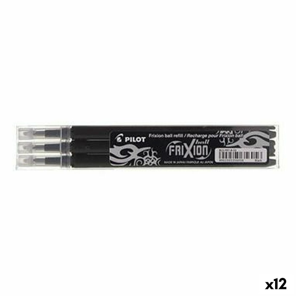 Pilot Varuosade komplekt Frixion 0,7 pastapliiats 3 Tükid, osad must 12tk