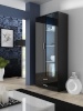 Cama Meble vitriinkapp display cabinet SOHO S6 2D2S must/must läikega