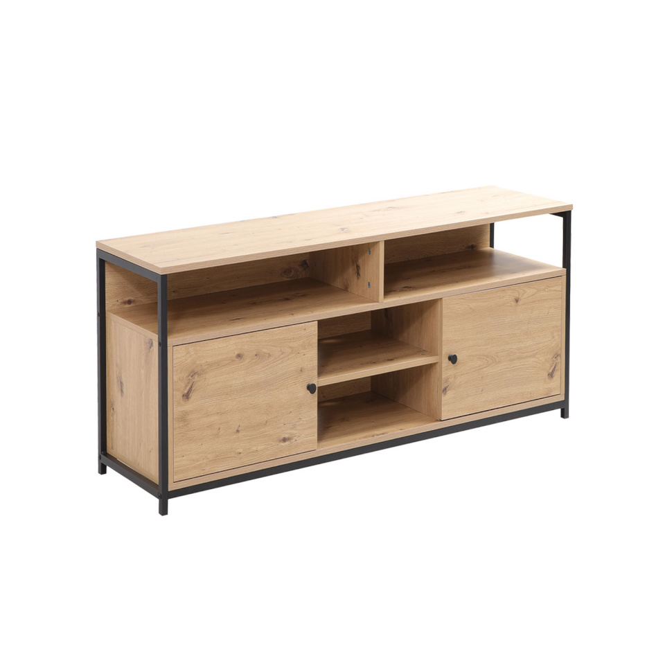 H4Y TV laud STUDY 120x40xH54cm, tamm/must