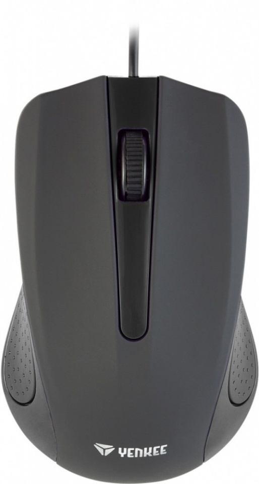 YENKEE hiir USB wired mouse, 3 buttons, rubberized surface, 1000DPI