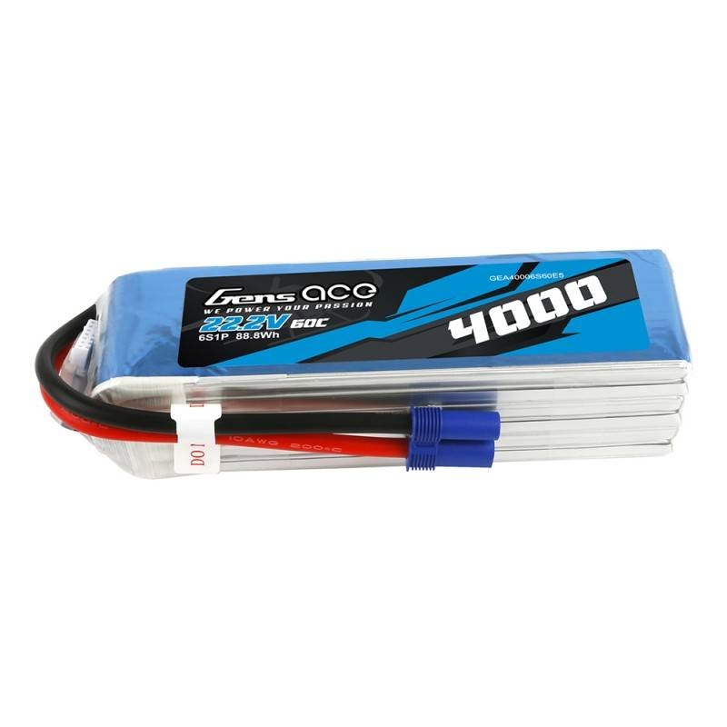 Gens ace aku 4000mAh 22.2V 60C 6S1P EC5