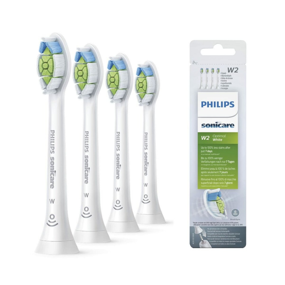 Philips lisaharjad Sonicare W2 Optimal White, valge, 4tk (HX6064/10)