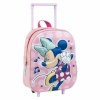 Disney ratastega 3D-seljakott roosa 25.0x31.0x10.0cm