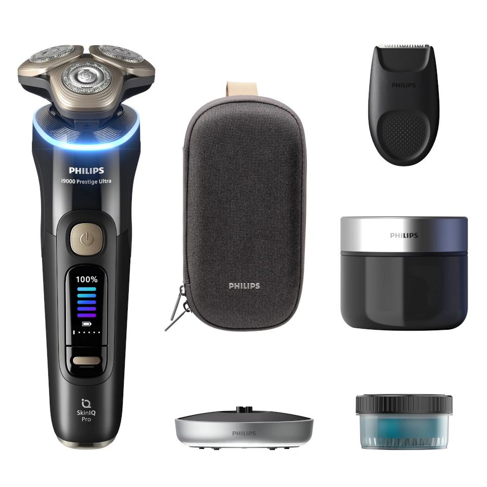 Philips pardel XP9400/31 i9000 Prestige Ultra Wet & Dry Electric Shaver, must