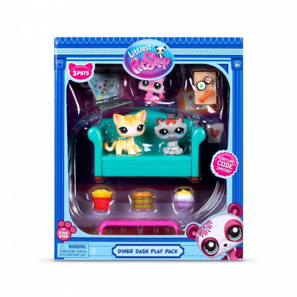 Tm Toys mängufiguur set Littlest Pet Shop G7 S3 Diner