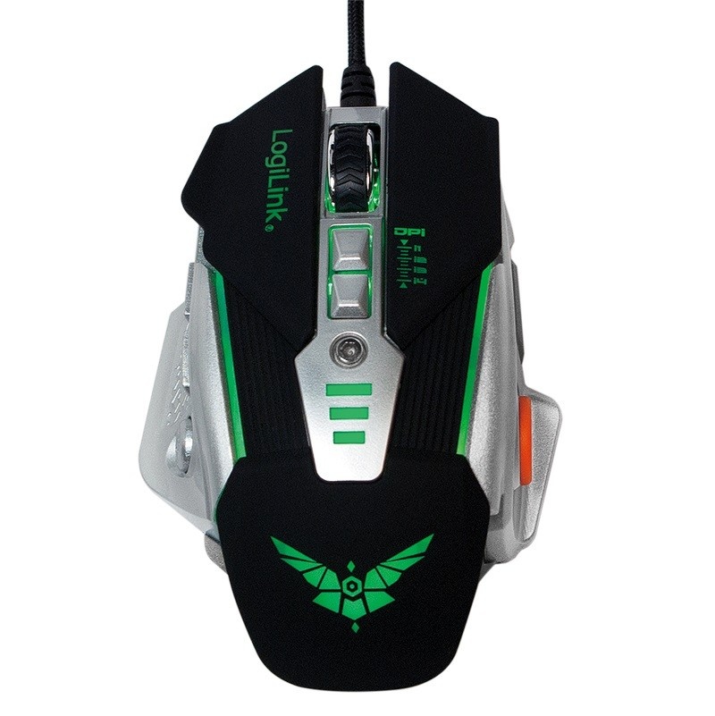 LogiLink hiir USB gaming mouse with additional weights