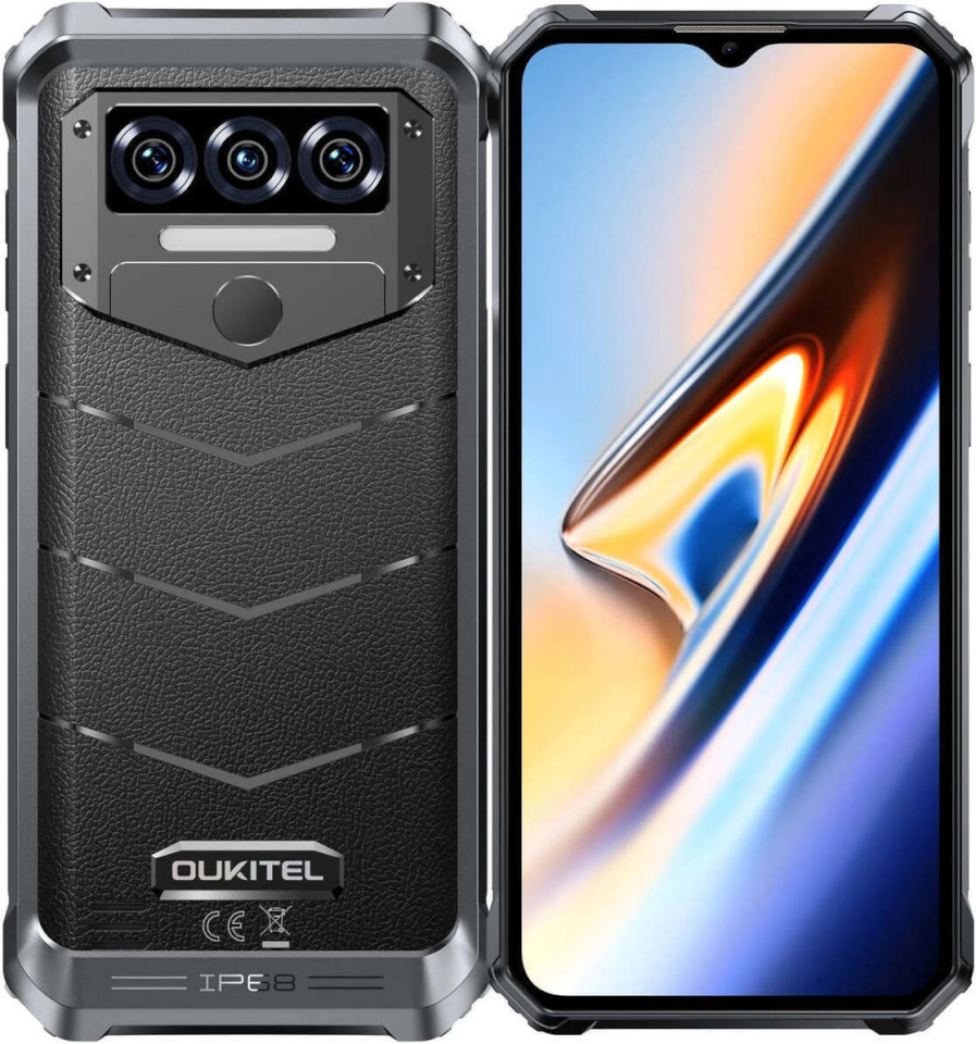 Oukitel mobiiltelefon WP38, 256/12 GB, must