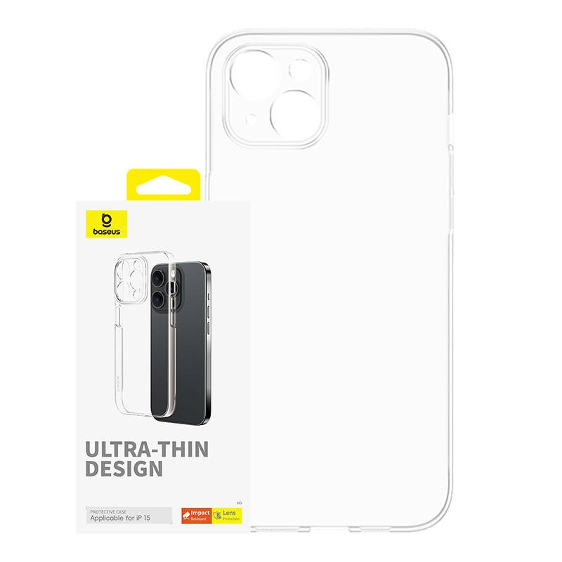 Baseus kaitsekest Phone Case iPhone 15 OS-Lucent Series Clear