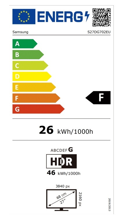 Samsung monitor LS27DG702EUXDU - 27" | IPS | 4K | 1ms | 144Hz