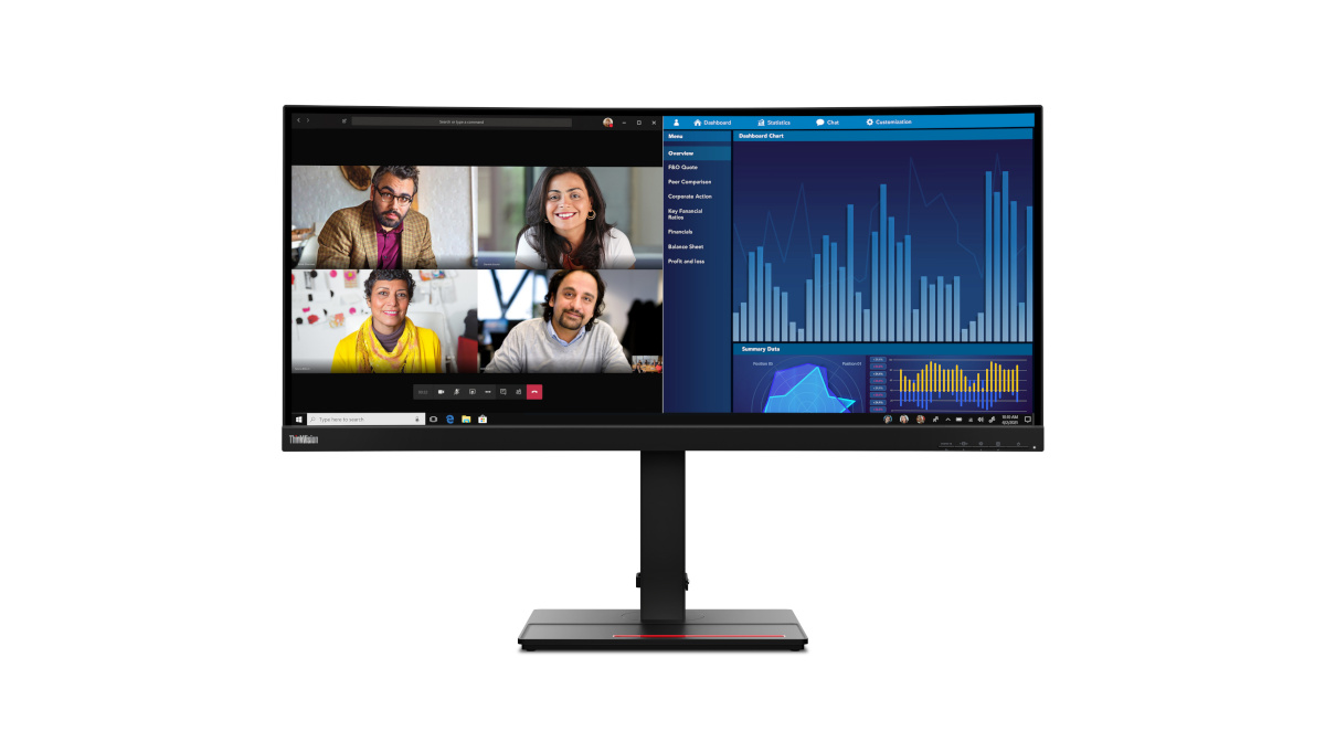 Lenovo 34" ThinkVision P34w-20 34" USB-C Curved WQHD Warranty 1YR