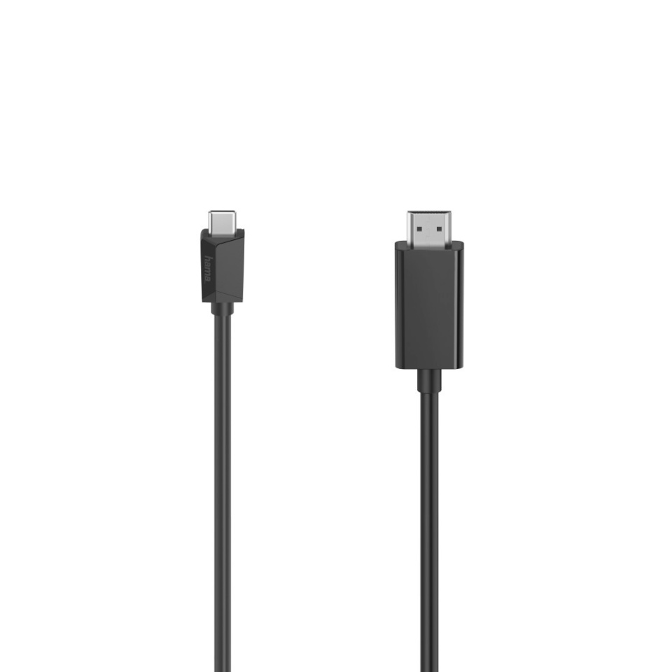 Hama kaabel USB-C - HDMI™, 4K, must, 3m