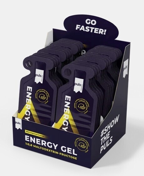 Puls Nutrition energiageel, sidrunimaitseline 40 g, 24 tk pakis