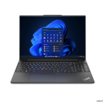 Lenovo sülearvuti ThinkPad E16 Gen 1 16 WUXGA AMD R5 7530U, 16GB, 256GB, Radeon, WIN11 Pro, NORDIC Backlit kbd, must, FP, 2Y Warranty