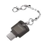 LogiLink mälukaardilugeja USB-C to microSD Card readeras a keychain