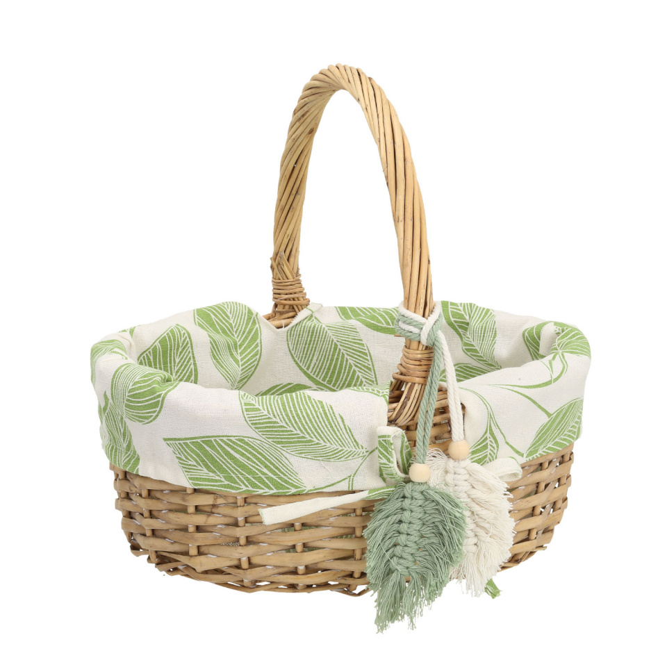 H4Y korv Willi Miro, 30x21x13/29cm, pruun/roheline